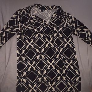 Geometric banana republic dress